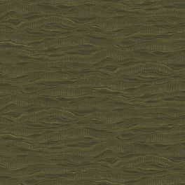 Флизелиновые обои Ripples (рябь) арт. QTR6 005 российского производства в виде неровных горизонтальных полос темно-зеленового цвета